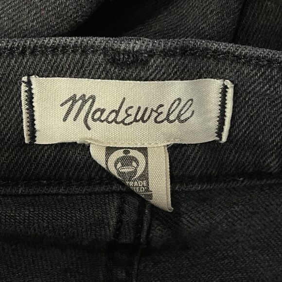 Madewell SZ 26 Cali Demi-Boot Jeans Mid-Rise Stretch Pockets Zip-Fly Gray - Picture 7 of 10